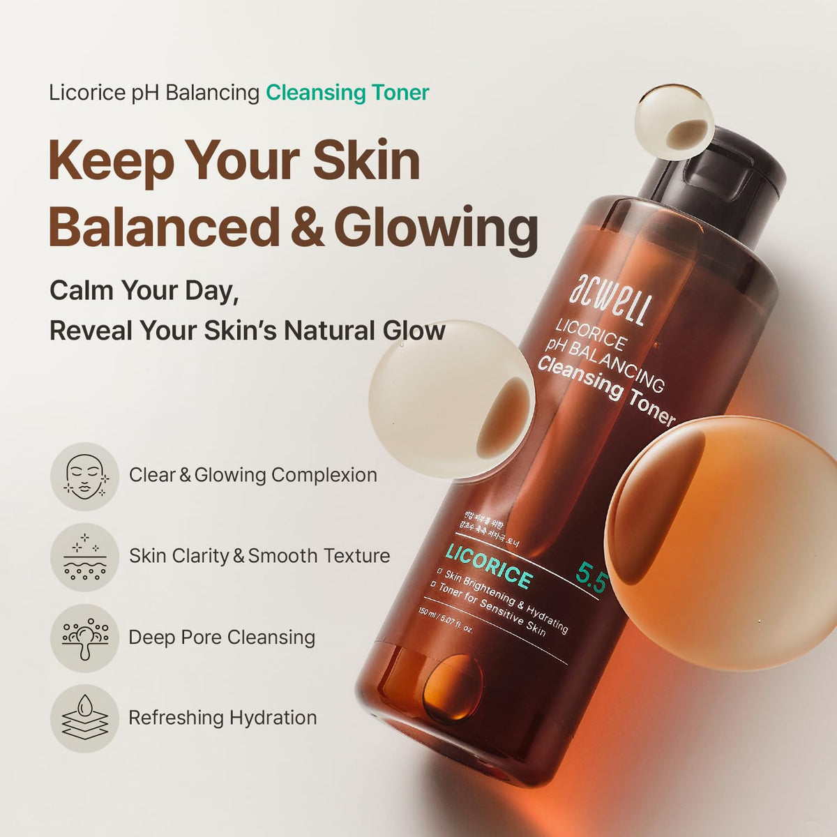 ACWELL Licorice pH Balancing Cleansing Toner