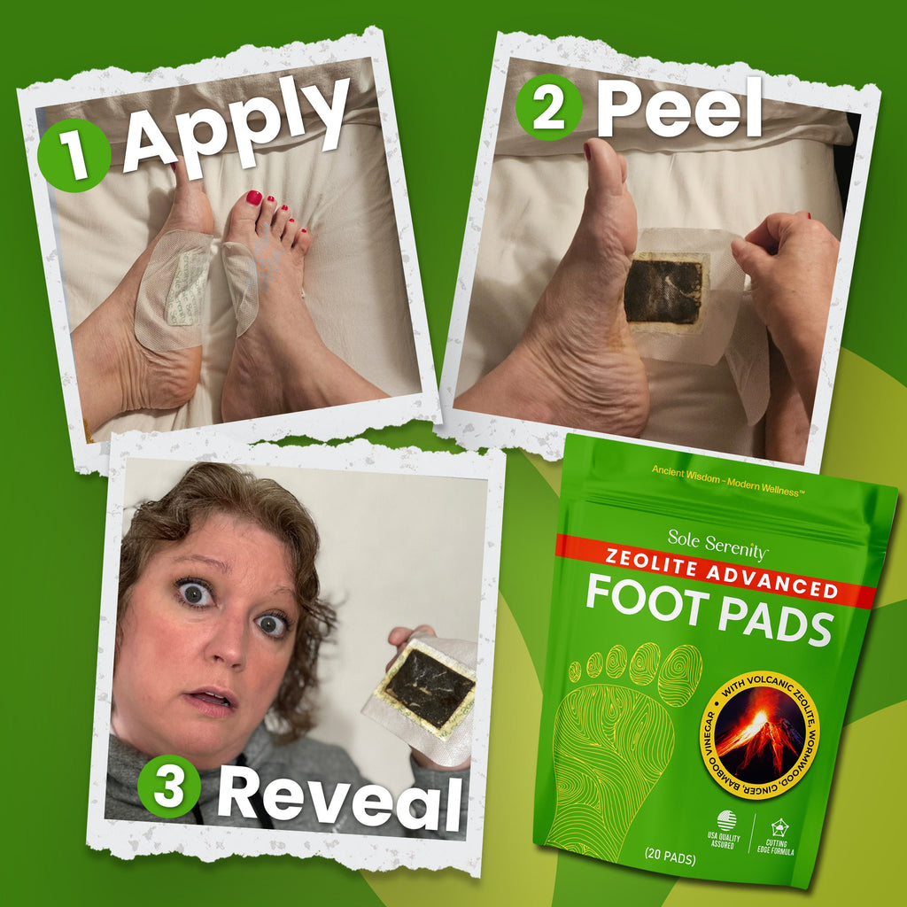 Detox Foot Pads - Zeolite, Ginger, Wormwood