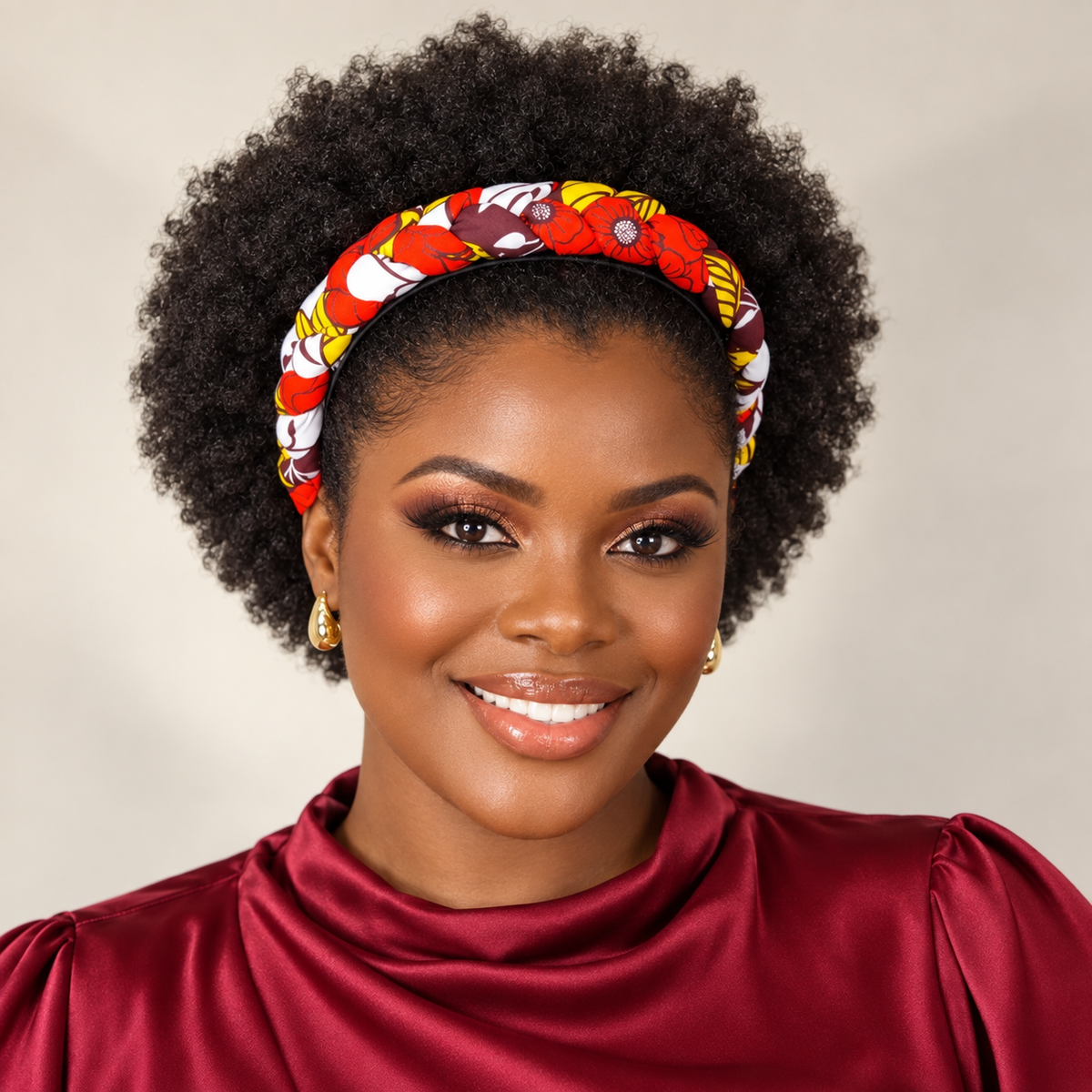 Duma MbilIi African Print Padded  Headband