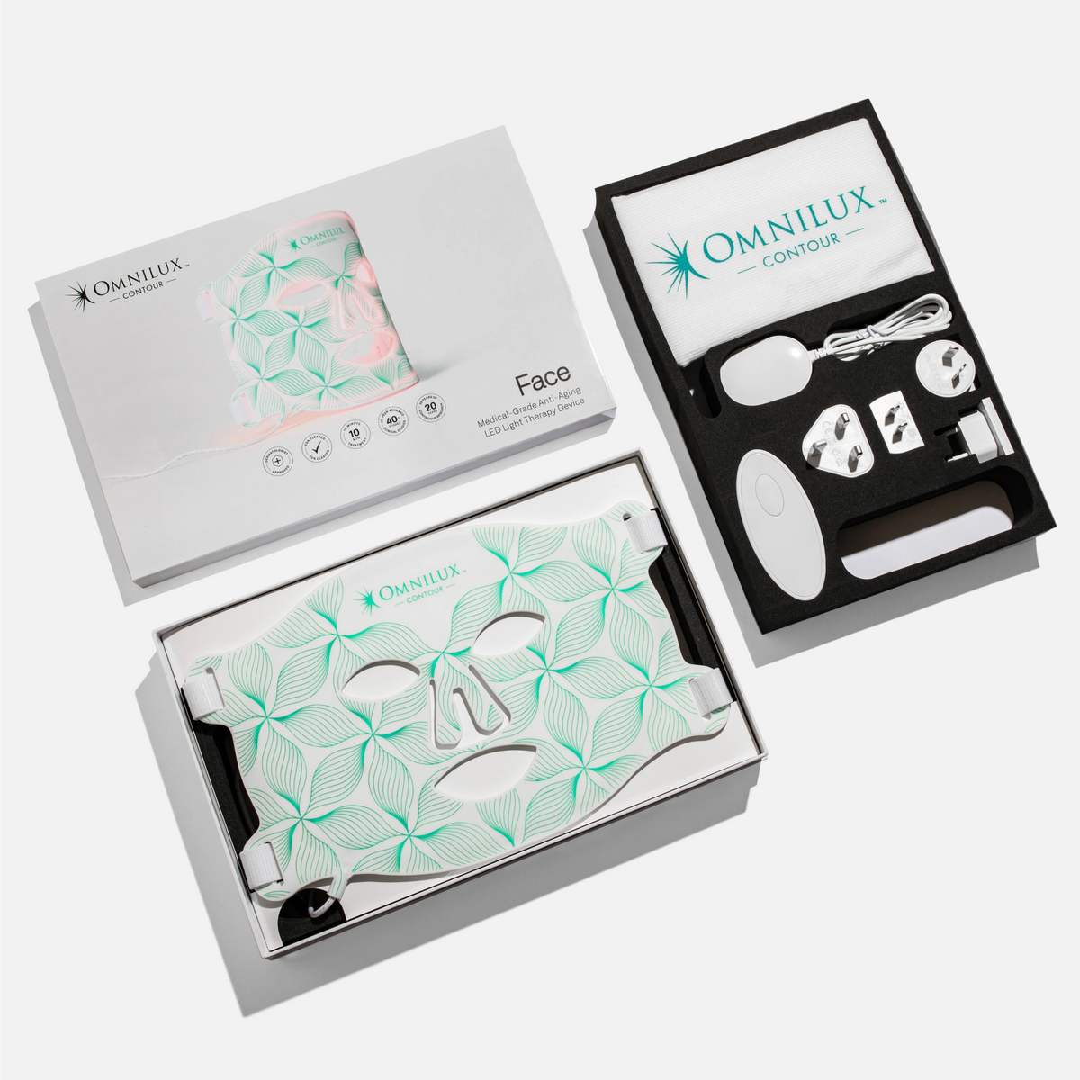 Omnilux Face Contour + Clear + Contour Glove