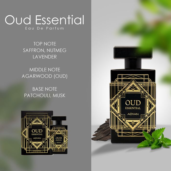 Adyan Oud Essential Extrait De Parfum Unisex 100mL (3.4Oz) Gift Set