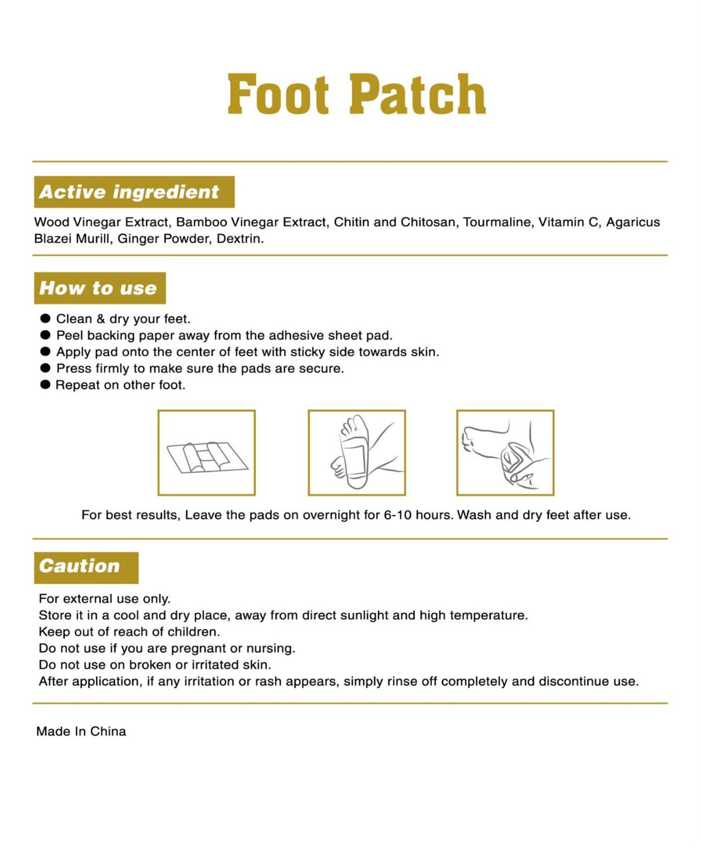 DSC Foot Patches (Qty. 10)