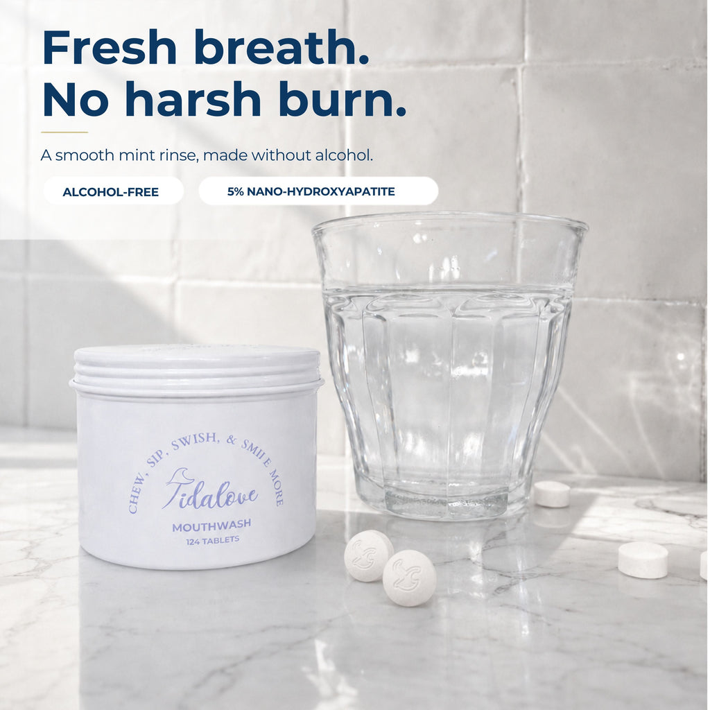 Fluoride-Free Mouthwash Tablets with 5% nHAp – 124 Tablets